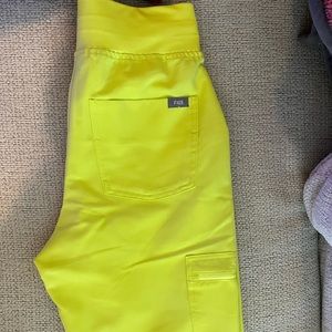 Figs Zamora high waisted joggers women’s XS CITRINE